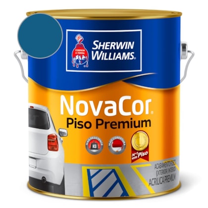 Tinta NovaCor Para Piso Premium Azul Sherwin Williams 3,6L