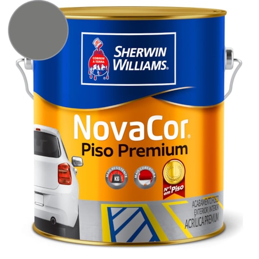 Tinta NovaCor Para Piso Premium Cinza Sherwin Williams 3,6L - Imagem principal - a40d32a0-8bf6-4e62-b59e-bb7ae6751c95