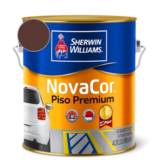 Tinta NovaCor Para Piso Premium Marrom Sherwin Williams 0,9L - Imagem principal - 97b710c2-dfc3-4d77-a458-f872b086add0