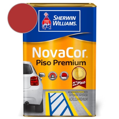Tinta NovaCor Para Piso Premium Vermelho Segurança Sherwin Williams 18L