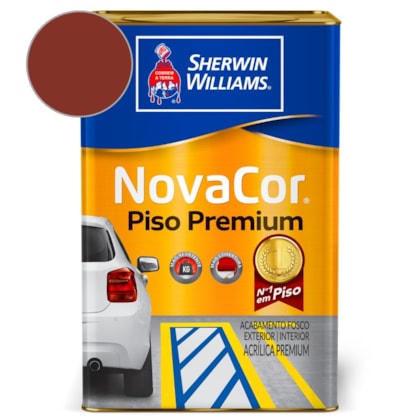 Tinta NovaCor Para Piso Premium Vermelho Sherwin Williams 18L
