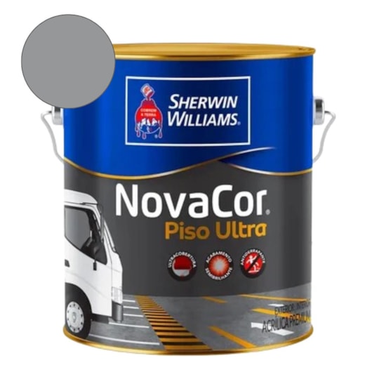 Tinta NovaCor Para Piso Ultra Cinza Sherwin Williams 3,6L - Imagem principal - 86c0b318-cdfc-47a6-8985-28a7e4a730f1