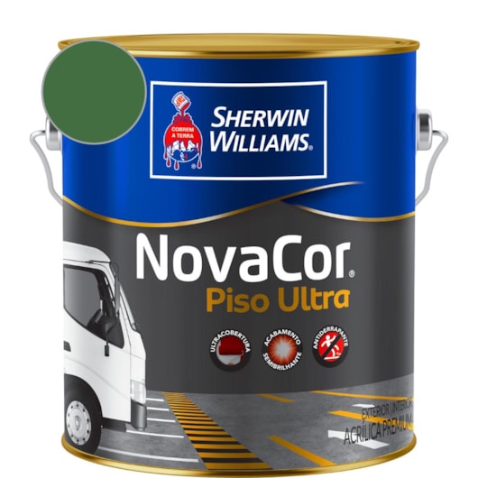 Tinta NovaCor Para Piso Ultra Verde Sherwin Williams 3,6L - Imagem principal - e10f0982-1805-4e05-a2d0-5ef6a1bd607c