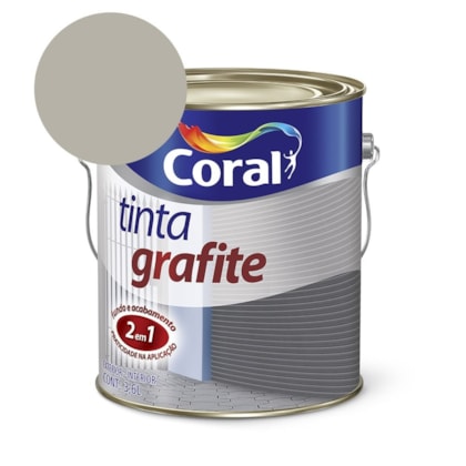 Tinta Para Metal Tinta Grafite Fosco Cinza Médio 3.6l Coral