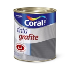 Tinta Para Metal Tinta Grafite Fosco Cinza Médio 900ml Coral