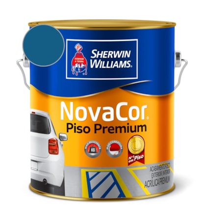 Tinta Para Piso NovaCor Azul Sherwin Williams 0,9L