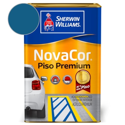 Tinta Para Piso NovaCor Azul Sherwin Williams 18L