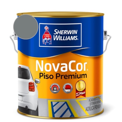 Tinta Para Piso NovaCor Cinza Sherwin Williams 0,9L