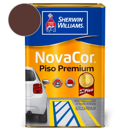 Tinta Para Piso NovaCor Marrom Sherwin Williams 18L - Imagem principal - 54fa22ef-ee2e-4587-af27-f7aed33e5978