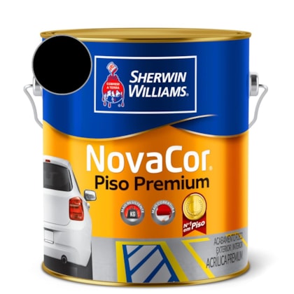 Tinta Para Piso NovaCor Preto Sherwin Williams 0,9L
