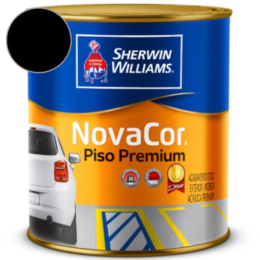Tinta Para Piso NovaCor Preto Sherwin Williams 3,6L - Imagem principal - 0eb4f46e-6c39-4cc2-9bb6-5027c703d44b