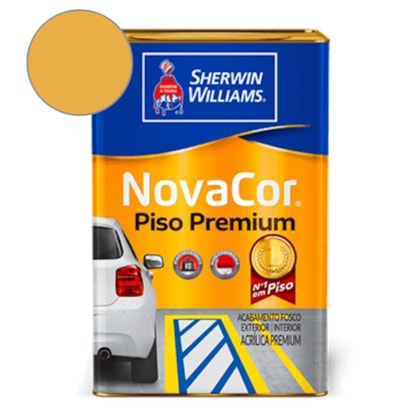 Tinta Para Piso Premium NovaCor Amarelo Demarcação Sherwin Williams 18L