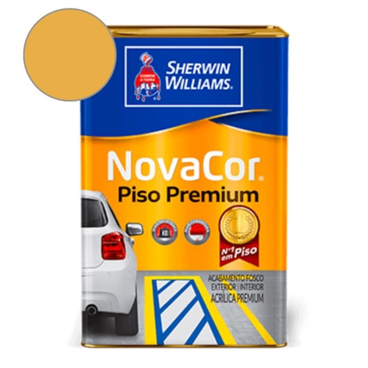 Tinta Para Piso Premium NovaCor Amarelo Demarcação Sherwin Williams 18L - Imagem principal - 3bdd630d-45f1-4d64-a98f-7500b31a28a3