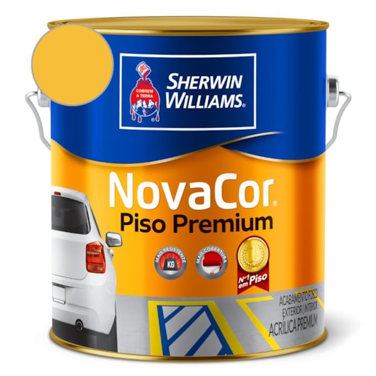 Tinta Para Piso Premium NovaCor Amarelo Demarcação Sherwin Williams 3,6L - Imagem principal - df4621d7-fc02-4432-902e-ae04355296b1