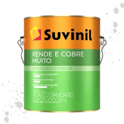 Tinta Rende & Cobre Muito Branco Neve Suvinil 3,6L
