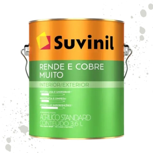 Tinta Rende & Cobre Muito Gelo Suvinil 3,6L - Imagem principal - 311f702c-62a8-4393-a303-51315fde32b6