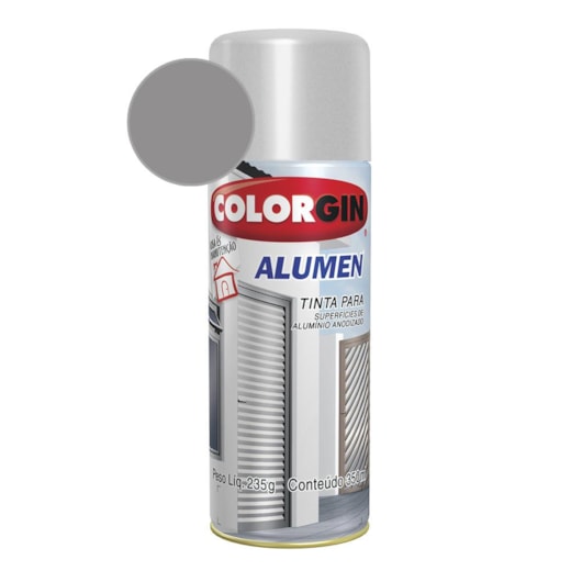 Tinta Spray Alumen Aluminio Colorgin  235g - Imagem principal - 2b323dea-7d5e-44d7-83fe-ce5bceaafbe5
