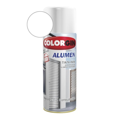 Tinta Spray Alumen Branco Colorgin  235g