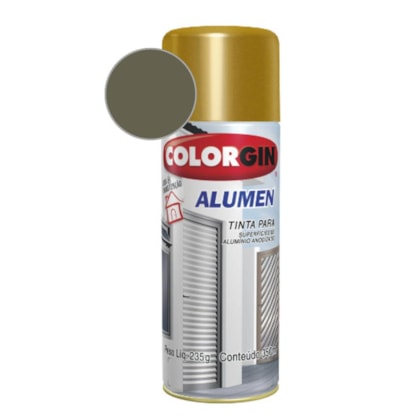 Tinta Spray Alumen Bronze Colorgin  1001 235g