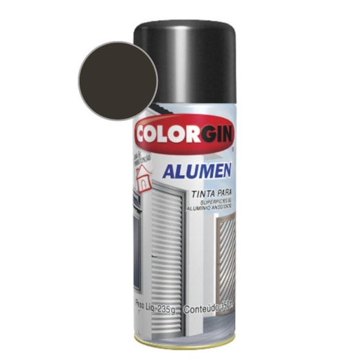 Tinta Spray Alumen Bronze Escuro Colorgin  235g - Imagem principal - aff55c98-05bd-47cb-bb51-e43ee07eef90