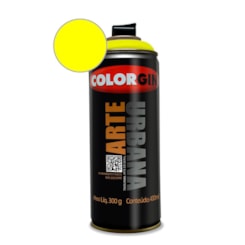 Tinta Spray Arte Urbana Amarelo Limao Colorgin 350g
