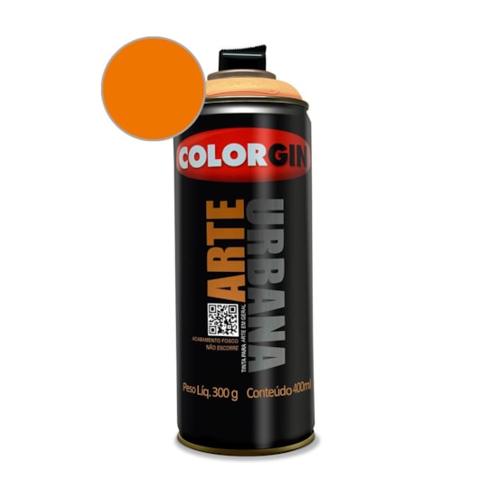 Tinta Spray Arte Urbana Laranja Holanda Colorgin 350g - Imagem principal - 4c4e01e8-c675-4074-956b-0ca89c931ac9