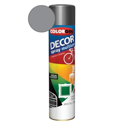 Tinta Spray Decor Grafite Metalico Colorgin 250g