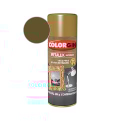 Tinta Spray  Metallik Ouro  Colorgin 250g