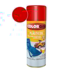 Tinta Spray  Plástico Vermelho Malagueta Colorgin 250g