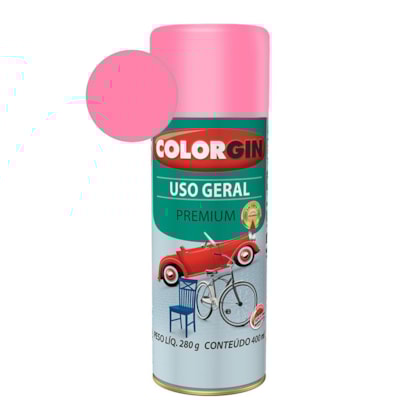 Tinta Spray Premium Uso Geral Para Bicicleta  Rosa GBR Colorgin 280g