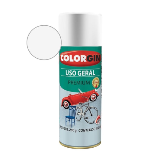 Tinta Spray Premium Uso Geral Para Geladeira Branco Brastemp Colorgin 280g - Imagem principal - f4bd6548-e400-4b8c-99a5-8bde4d5bcbff