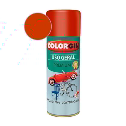 Tinta Spray Premium Uso Geral Para Geladeira Marrom Barroco Colorgin 280g