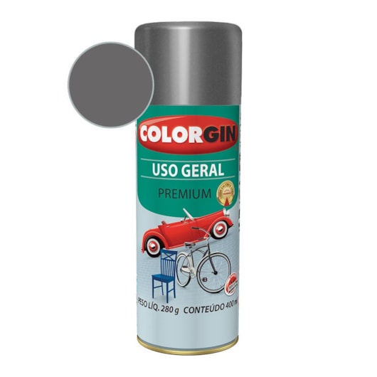 Tinta Spray Uso Geral Premium Metalico Grafite Para Rodas 280g - Imagem principal - 36c794cf-496d-4192-8a4e-9f7264fb819d