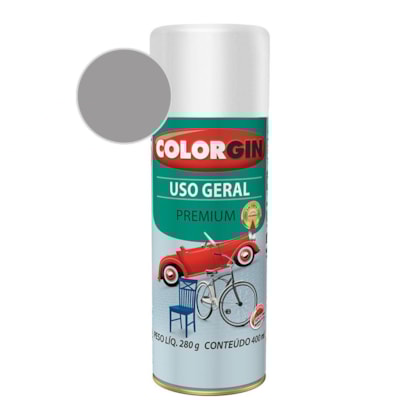 Tinta Spray Uso Geral Premium Metálico Para Alumínio/Rodas Colorgin 280g