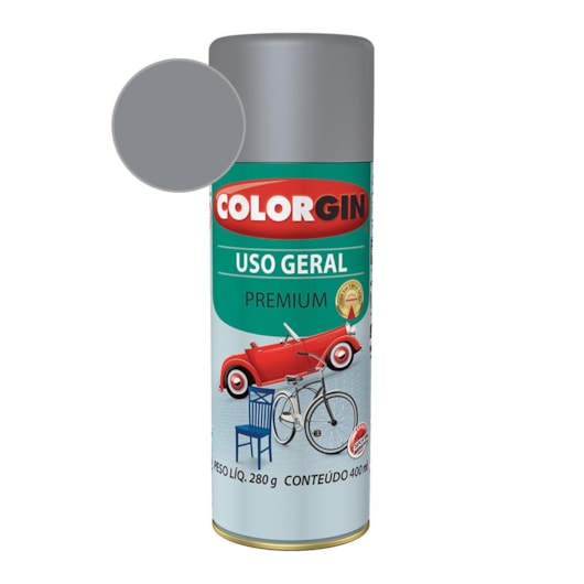 Tinta Spray Uso Geral Premium Metalico Primer Rapido Ciza Colorgin 280g - Imagem principal - b483799b-5bdd-47d3-bfbc-f6fdf73daaf2