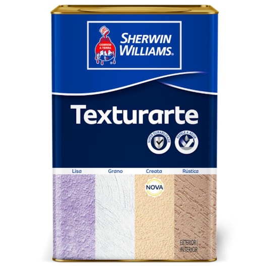 Tinta Texturarte Lisa Branca Sherwin Williams 25kg - Imagem principal - 43f69e77-9337-4436-a221-a6334b73bd01