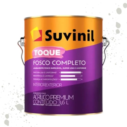 Tinta Toque Fosco Completo Gelo Suvinil 3,6L