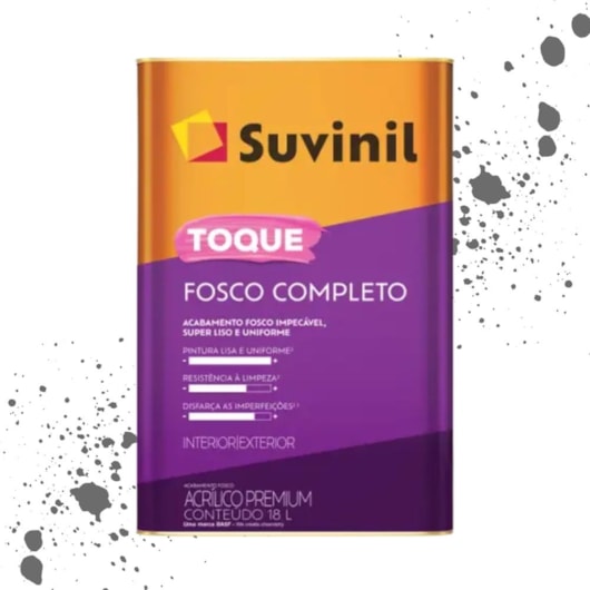 Tinta Toque Fosco Completo Granito Nobre Suvinil 18L - Imagem principal - d9d125ba-50b5-4942-93e1-4d0b41a0c5d1