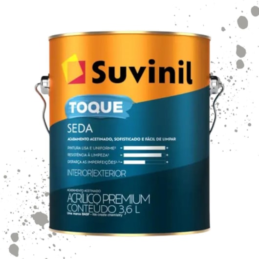Tinta Toque Seda Elefante Suvinil 3,6L - Imagem principal - e2a7fea1-3658-4f61-9f90-831df621a6d8