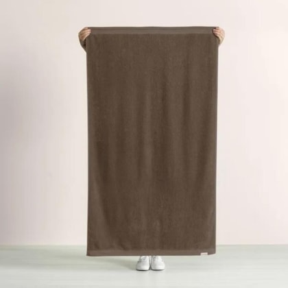 Toalha De Banho Imperial Marrom Karsten 86x150cm