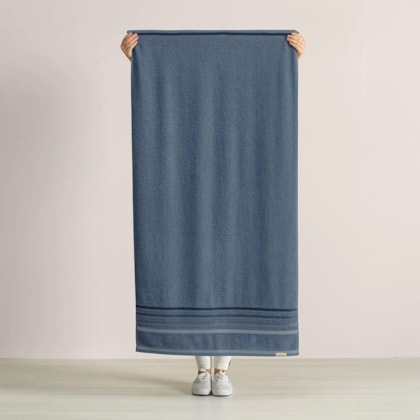 Toalha De Banho Lumina Azul Sereno Karsten 70x140cm