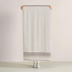 Toalha De Banho Lumina Ivory Com Greige Karsten 70x140cm