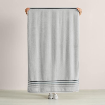 Toalha De Banho Lumina Mineral Com Cinza Karsten 86x150cm