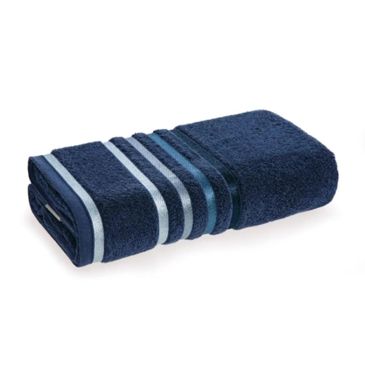 Toalha De Banho Lumina Naútico Com Azul Karsten 86x150cm - Imagem principal - 50291951-93bd-4998-a404-dbff0cf9c5f2