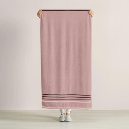 Toalha De Banho Lumina Petala Com Rosa Karsten 70x140cm