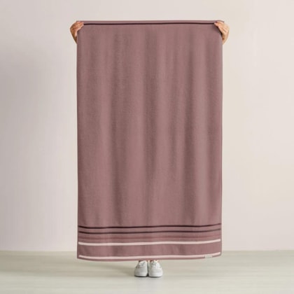 Toalha De Banho Lumina Rosa Vintage Karsten 86x150cm
