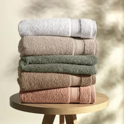 Toalha De Rosto Linea Rosa Karsten 48x80cm