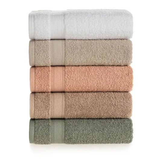 Toalha De Rosto Linea Rosa Karsten 48x80cm - Imagem principal - ed423994-4903-4d60-95ec-976a8f59e12e