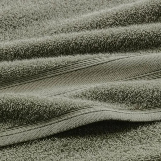 Toalha De Rosto Linea Verde Escuro Karsten 48x80cm - Imagem principal - 035ba10a-32fb-46a0-8222-000c216275e6