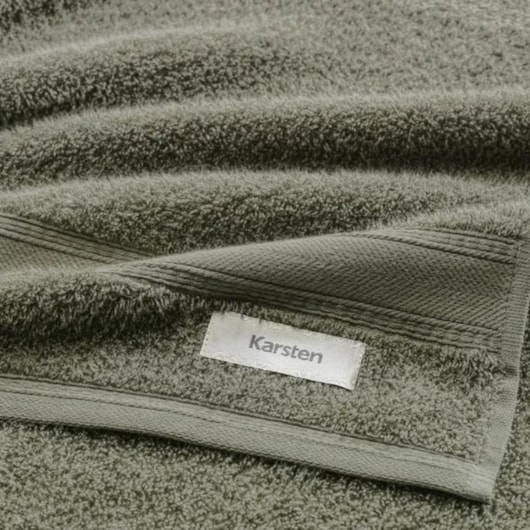 Toalha De Rosto Linea Verde Escuro Karsten 48x80cm - Imagem principal - a2366a74-28fc-4303-bf6e-77fb9663cb25